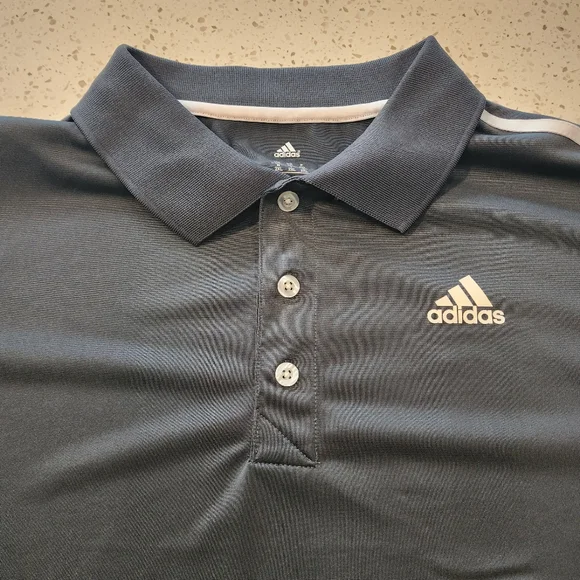 2XL Adidas Climalite Grey Polo NWT - Picture 2 of 6